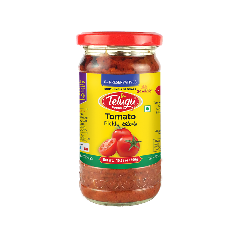Telugu Foods-Tomato Pickle (300 gm)