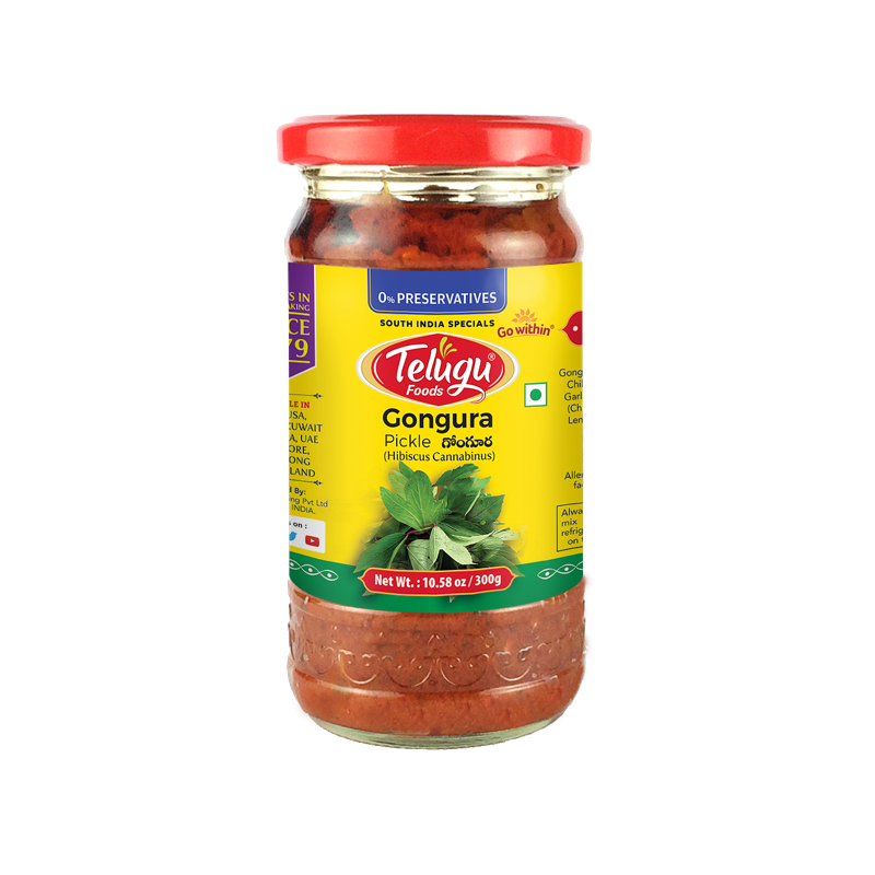 Telugu Foods Gongura Pickle (300 gm)