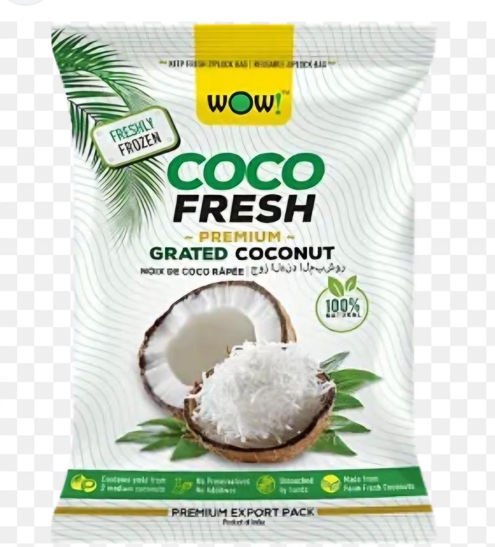 Wow Premium Grated Coconut 400 gm