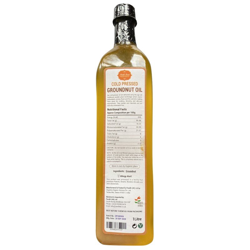 Pandit Foods Cold Pressed Groundnut Oil