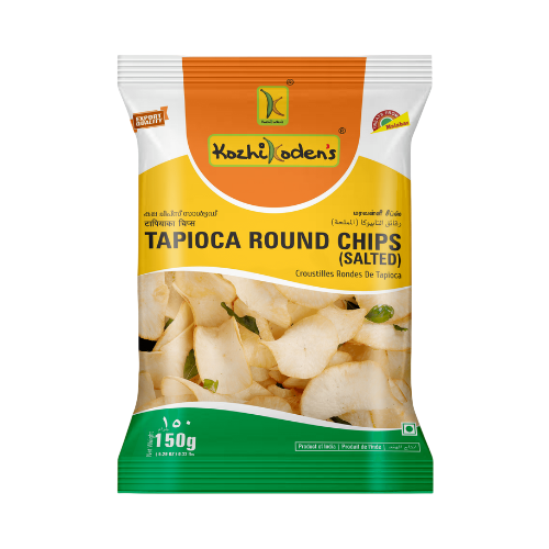 KozhiKoden's Tapioca Round Chips (Salted) 150gm